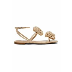 Sandale flatform cu aplicatii florale imagine
