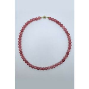 Colier placat cu aur de 14K - cu jad imagine