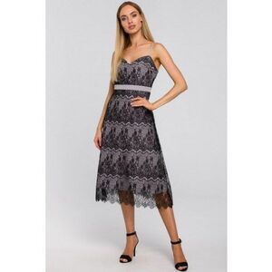 Rochie cu bretele din dantela taiata manual - imagine