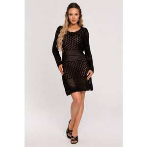 Rochie tricotata cu model ajurat - imagine