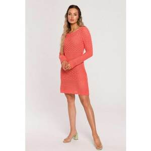 Rochie tricotata cu model ajurat - imagine