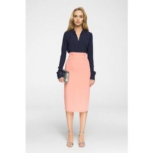 Fusta eleganta tip creion - midi - imagine