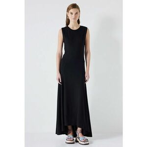 Rochie midi evazata cu terminatie asimetrica imagine