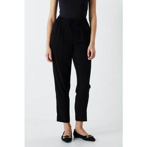 Pantaloni crop cu talie ajustabila imagine