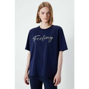 Tricou lejer cu imprimeu text imagine