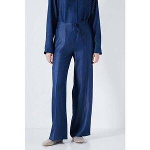 Pantaloni drepti cu snur de ajustare in talie imagine