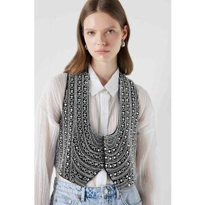 Pantaloni scurti de denim cu aspect decolorat imagine