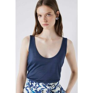 Top cu model uni si decolteu rotund imagine