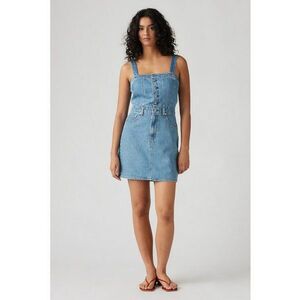 Rochie din denim cu nasturi imagine