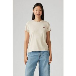 Tricou din bumbac cu decolteu la baza gatului imagine