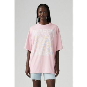 Tricou lejer de bumbac cu imprimeu grafic imagine