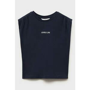 Tricou din bumbac cu detaliu brodat imagine
