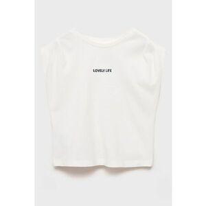 Tricou din bumbac cu detaliu brodat imagine