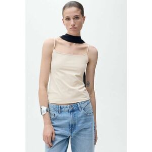 Top elastic cu bretele inguste imagine