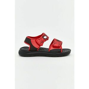 Sandale cu inchidere velcro si imprimeu Spider-Man imagine