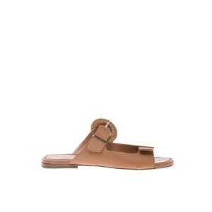Papuci de piele imagine
