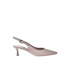 Pantofi slingback de piele cu varf ascutit imagine