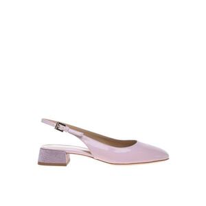 Pantofi de piele cu toc si varf patrat imagine