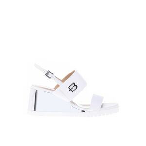 Sandale wedge de piele imagine