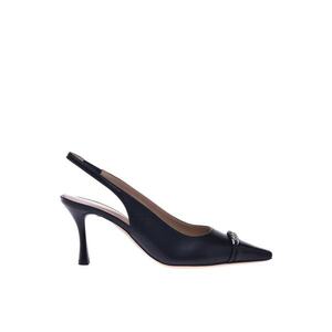 Pantofi slingback de piele cu varf ascutit imagine