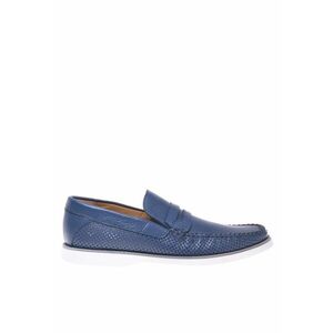 Pantofi loafer din piele cu varf rotund imagine