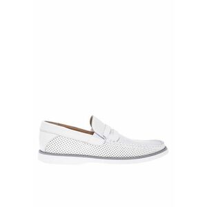 Pantofi loafer de piele cu perforatii imagine