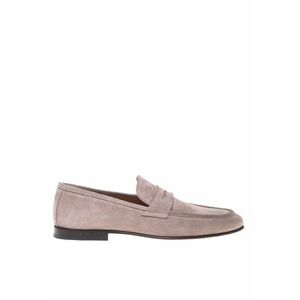 Pantofi loafer din piele intoarsa cu model uni imagine