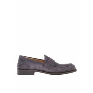 Pantofi loafer din piele intoarsa cu model uni imagine