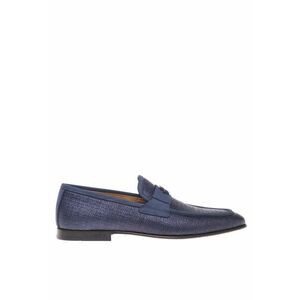 Pantofi loafer cu detalii din piele nabuc Raffia imagine