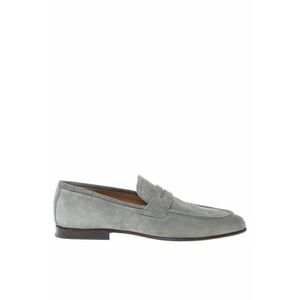 Pantofi loafer din piele intoarsa cu model uni imagine