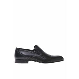 Pantofi loafer din piele cu design perforat imagine