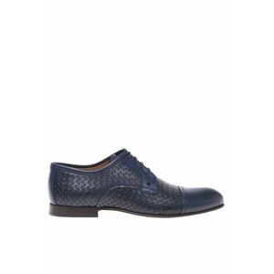 Pantofi din piele cu aspect impletit imagine