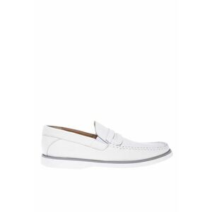 Pantofi loafer din piele cu varf rotund imagine