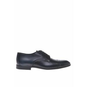 Pantofi din piele cu model perforat imagine