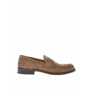 Pantofi loafer din piele intoarsa cu model uni imagine