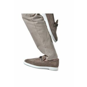 Pantofi loafer din piele intoarsa cu logo imagine