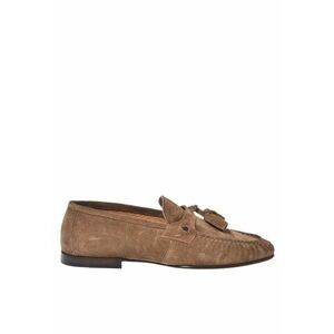 Pantofi loafer din piele intoarsa cu canafi imagine