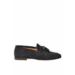 Pantofi loafer din piele intoarsa cu canafi imagine