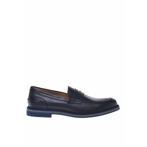 Pantofi loafer flatform din piele cu varf rotund imagine