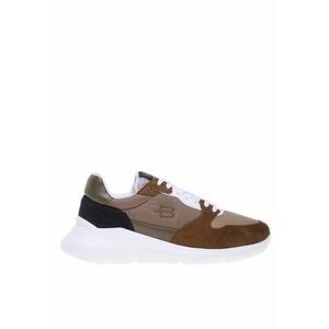 Pantofi sport low-cut cu garnituri de plasa si piele intoarsa imagine