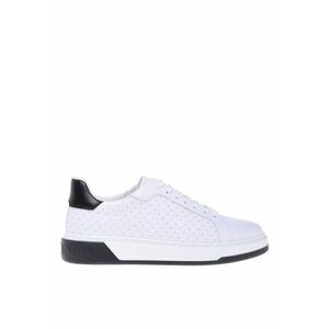Pantofi sport de piele cu perforatii decorative imagine