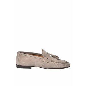 Pantofi loafer din piele intoarsa cu canafi imagine