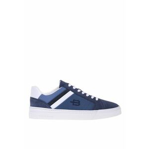 Pantofi sport low-cut cu garnituri din piele intoarsa imagine