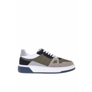 Pantofi sport cu garnituri de piele intoarsa si sintetica imagine