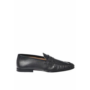 Pantofi loafer din piele cu model uni imagine