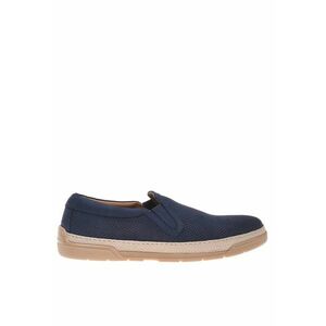 Pantofi slip-on din piele nabuc cu design perforat imagine
