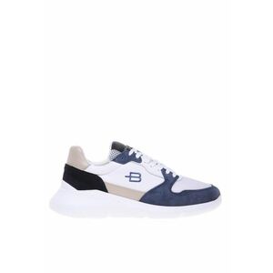 Pantofi sport low-cut cu garnituri de plasa si piele intoarsa imagine