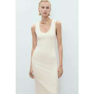 Rochie midi cu decolteu rotund imagine