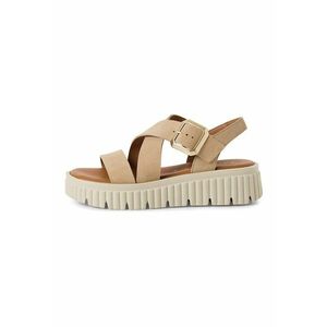 Sandale de piele cu barete incrucisate imagine