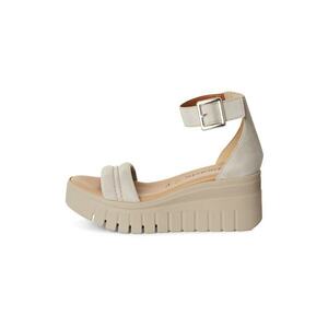 Sandale wedge de piele intoarsa imagine